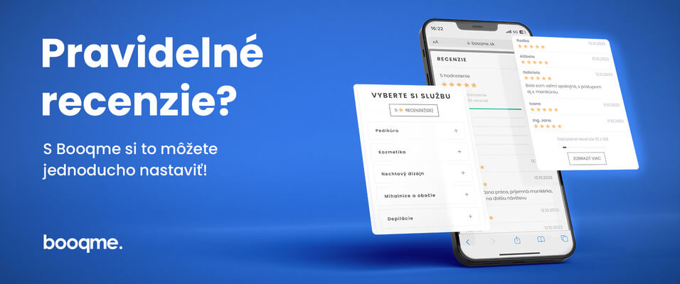 Pravidelné recenze? S rezervačním systémem Booqme si to můžete snadno nastavit!